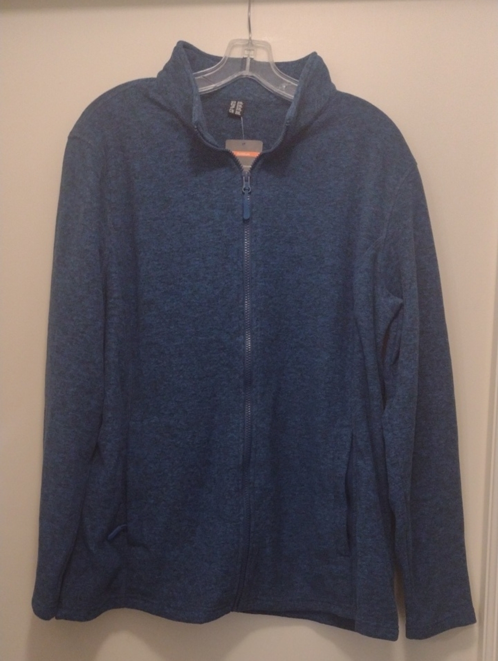 Tacvasen Blue Zip Up Sweatshirt (J916)